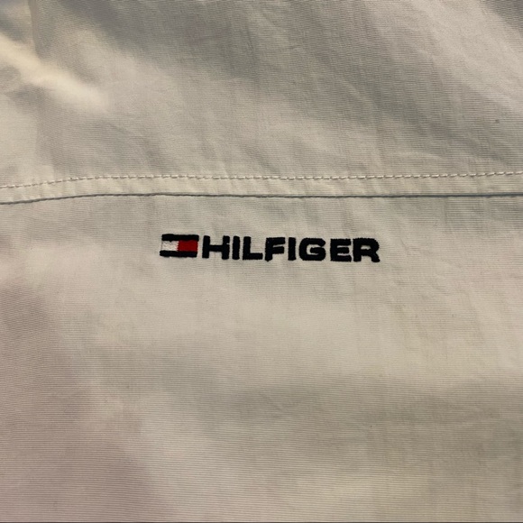 White Tommy Hilfiger Puff Windbreaker Jacket - Picture 2 of 6